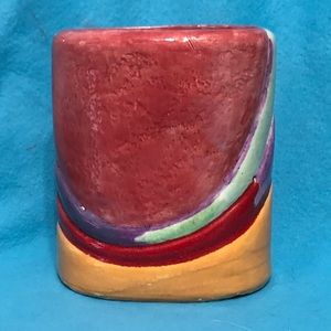 Glazed Abstract Ceramic Vase